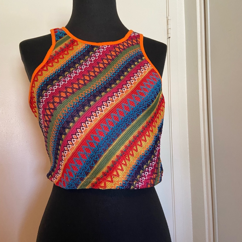 Knit Groovy Cropped Tank Top